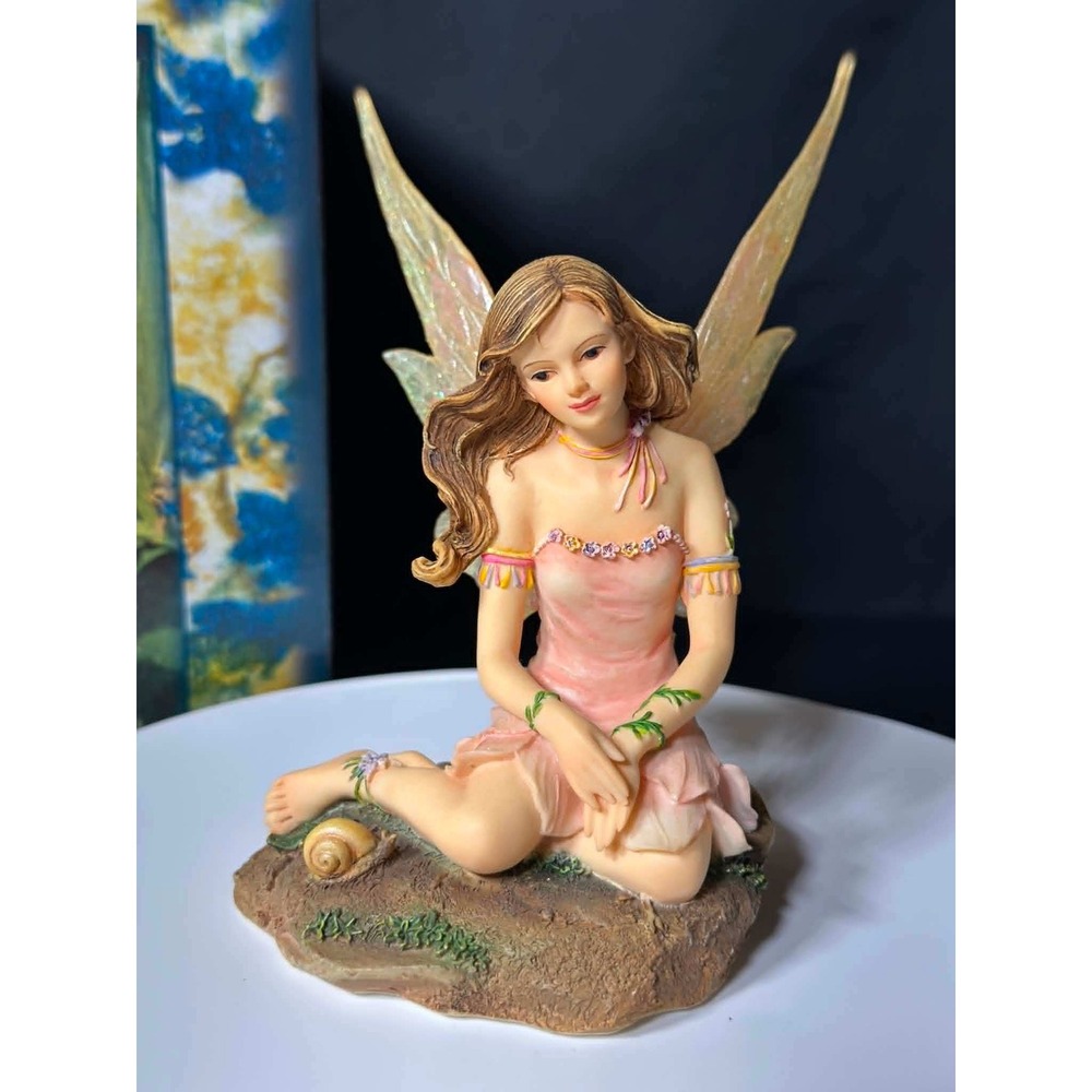 Faerie Glen Terratyme FG812 Fairy Figurine Munro Enterprises 2002 Pink Vintage